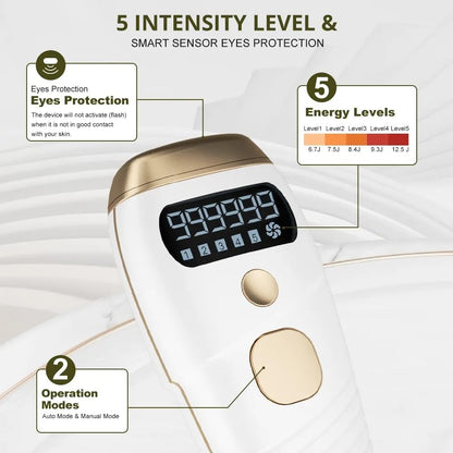 Professional IPL Laser Hair Removal Device | Full Body