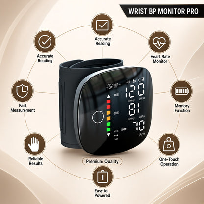 Automatic Digital Wrist Blood Pressure Monitor
