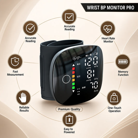 Automatic Digital Wrist Blood Pressure Monitor